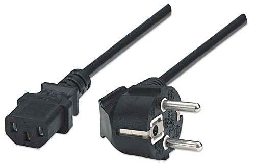 Power Cable/Cord Eu 2Pin/C13Fem -Kettle Lead 1.8M Black Polybag NUOVO