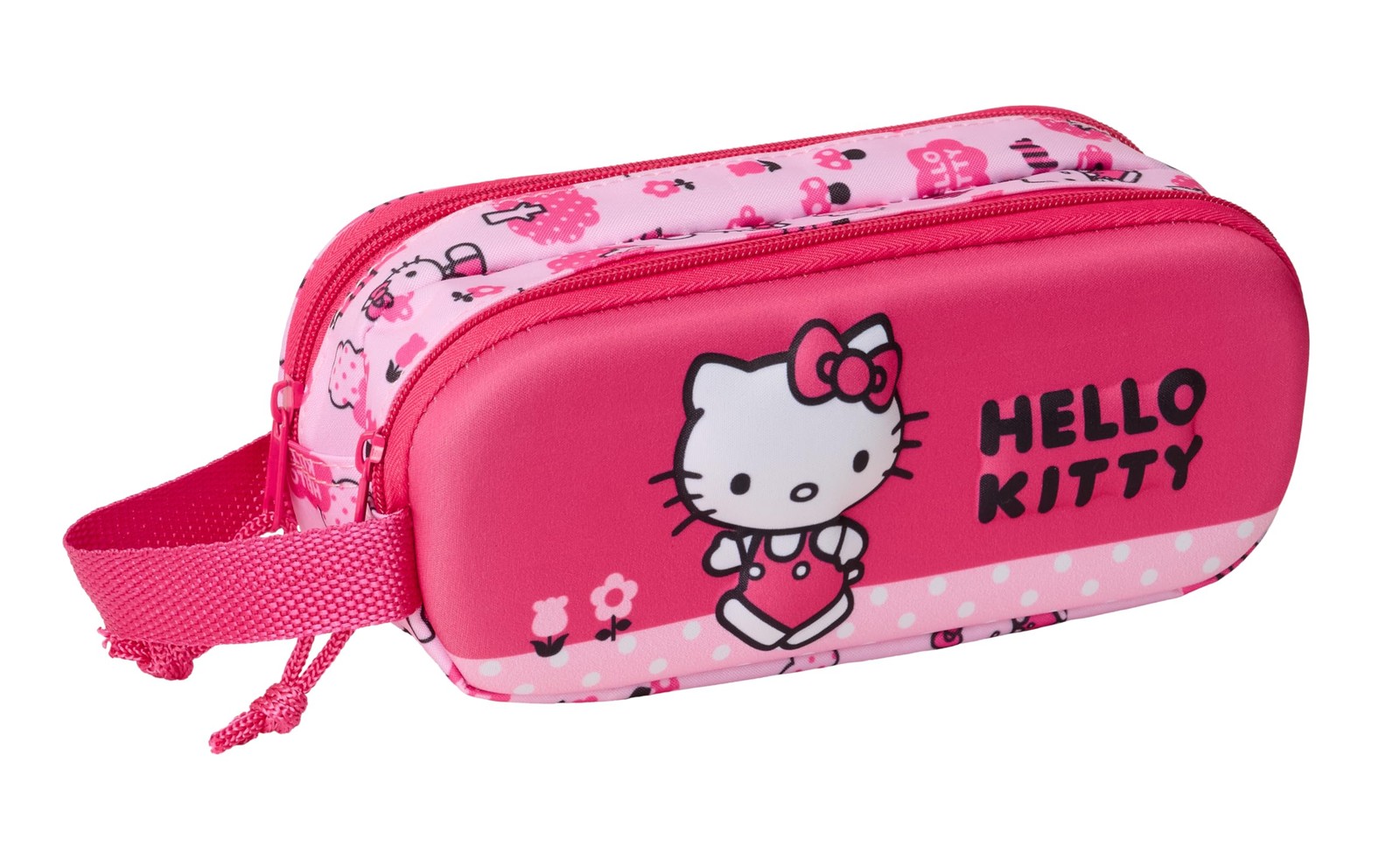 Safta HELLO KITTY 3D – Double 3D Pencil Case, Children's Pencil Case, Ideal for
