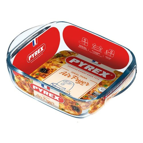 Pyrex Pirofila Vetro borosilicato (20x17cm) AIR FRYER Trasparente 211B100 7640