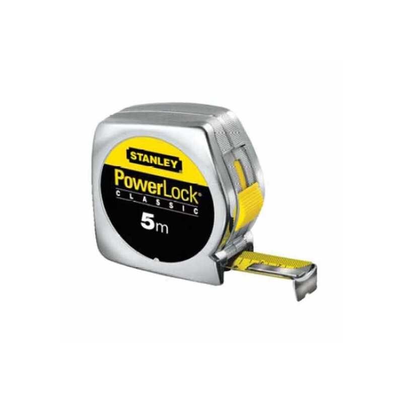 Stanley Powerlock 1-33-191 5m Flessometro - Argento Metro nastro metrico