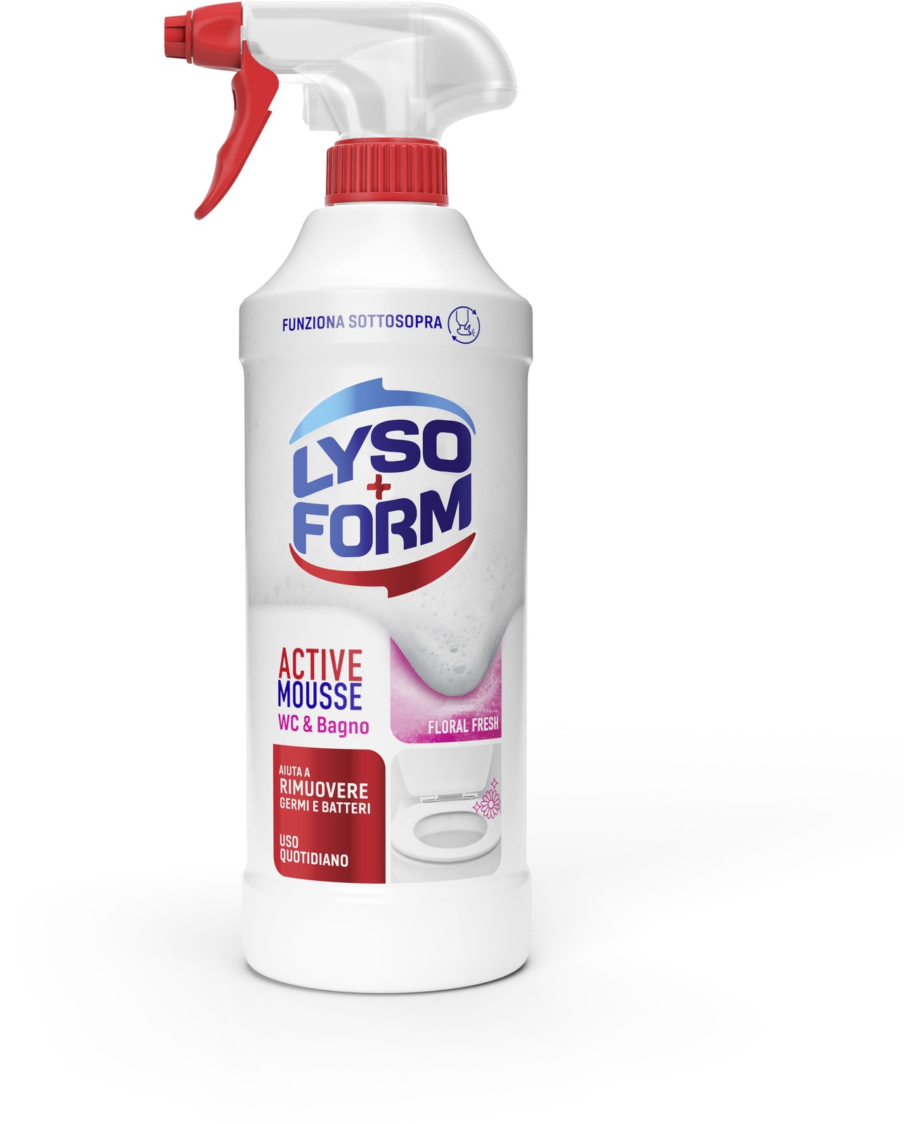 62105 LYSOFORM ACTIVE MOUSSE FLORAL DETERGENTE PER SUPERFICI ML. 435