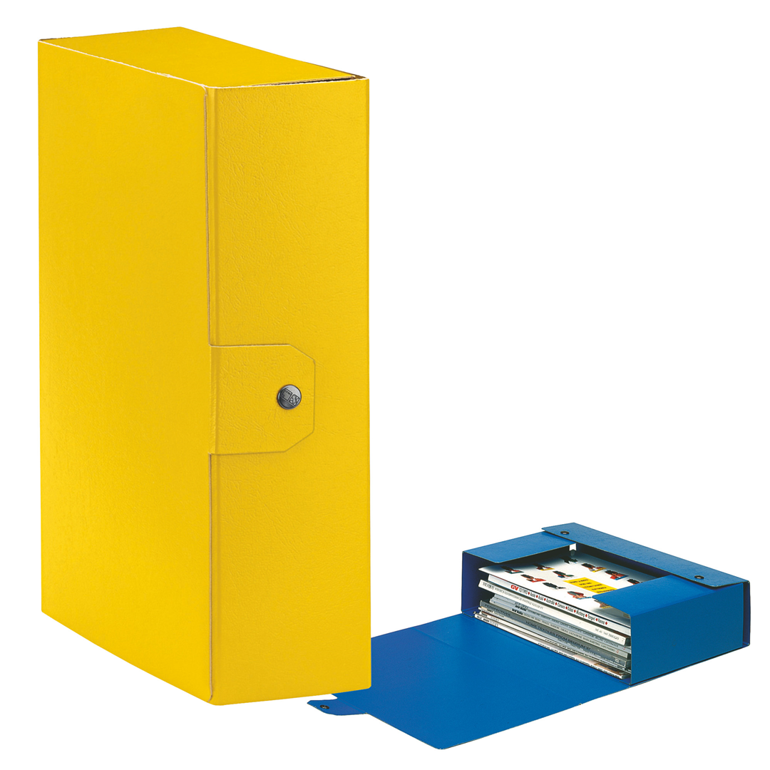 Scatola Porta Progetto D.10 Eurobox 25x35 Giallo | Esselte