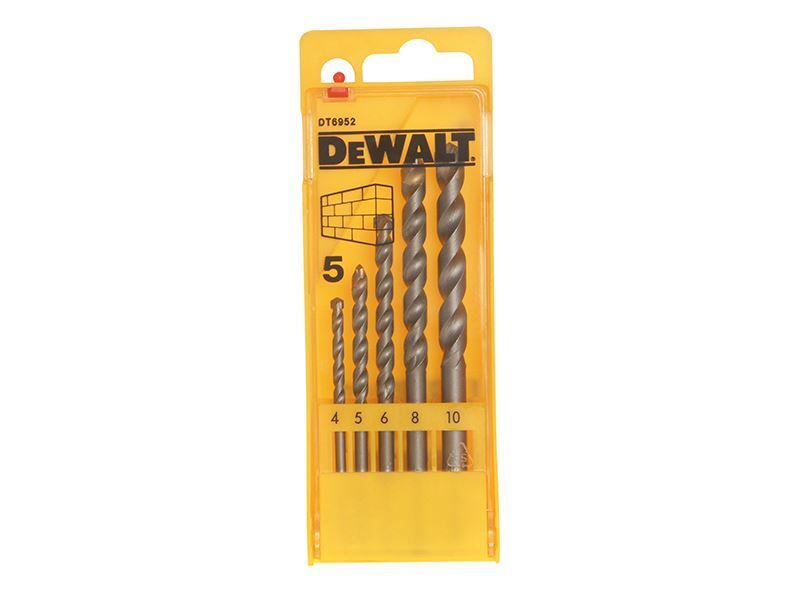DEWALT - Masonry Drill Set 5 pezzi 4-10mm