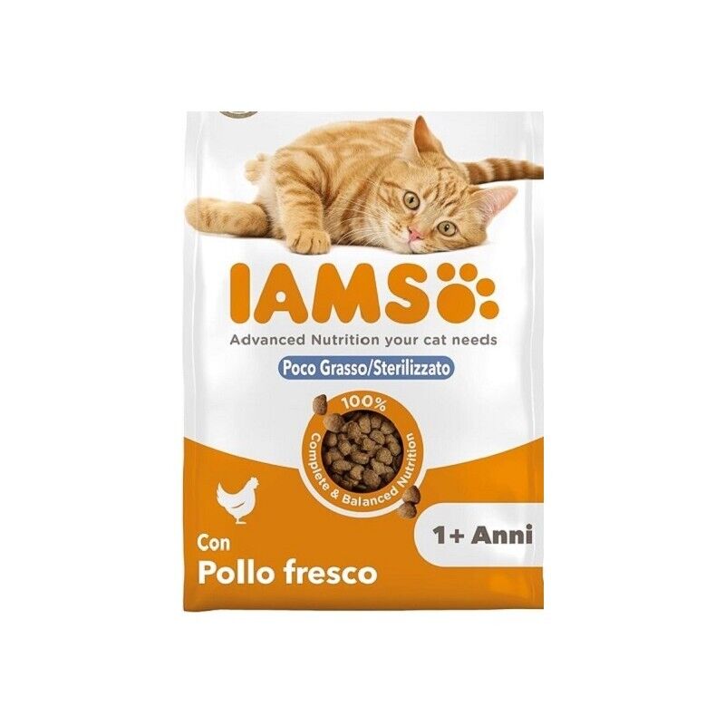 10Kg IAMS GATTO sterilised per gatti sterilizzati