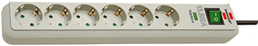 (TG. 1.5 m) BRENNENSTUHL Multipresa Brennenstuhl Eco-Line Safeguard - Grigio - N