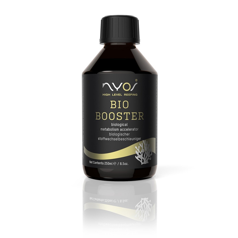 Nyos Bio Booster 250ml riduce NO2, NO3 e PO4 in acquari di barriera