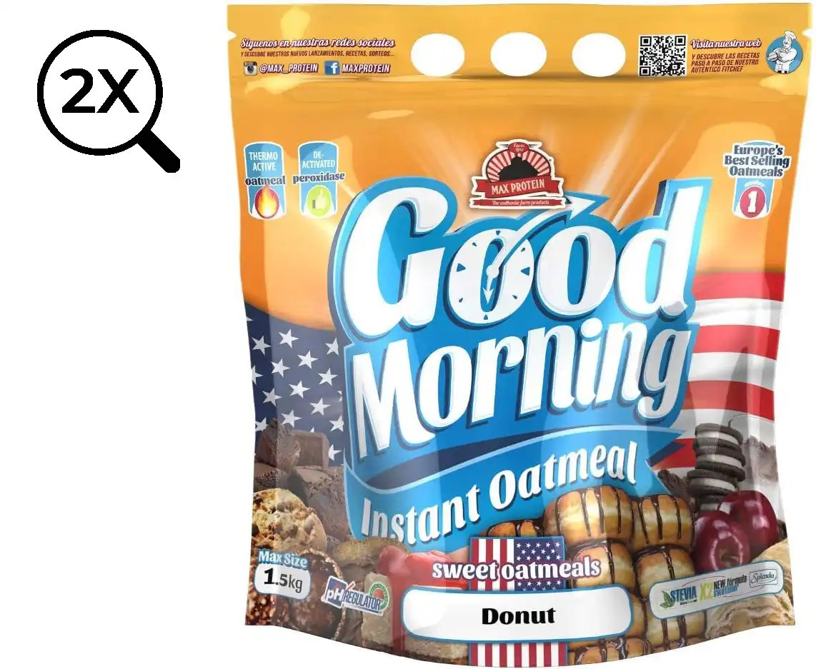 2 Pezzi Farina d'Avena 1,5kg Donut Farina Versatile per Dolci e Colazioni Golose