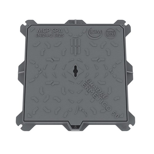 Chiusino In Ghisa B125 - Cm 60 X 60