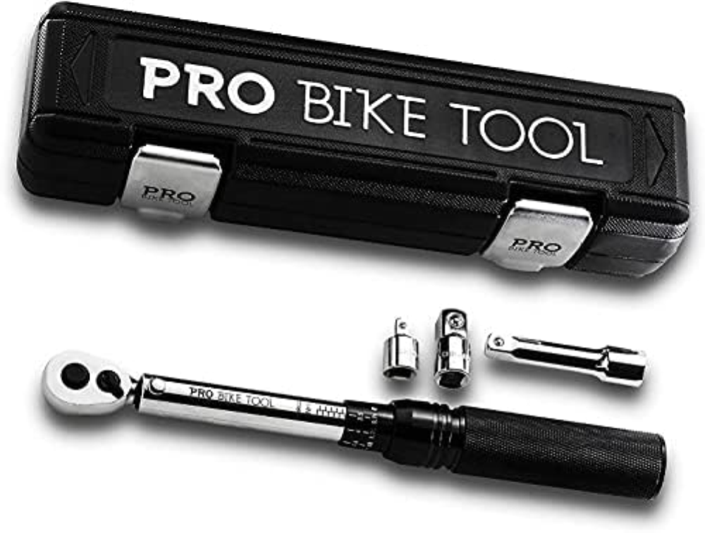 PRO BIKE TOOL Set di chiavi dinamometriche a clic da 3/8" da 10 a 60 Nm - Kit di