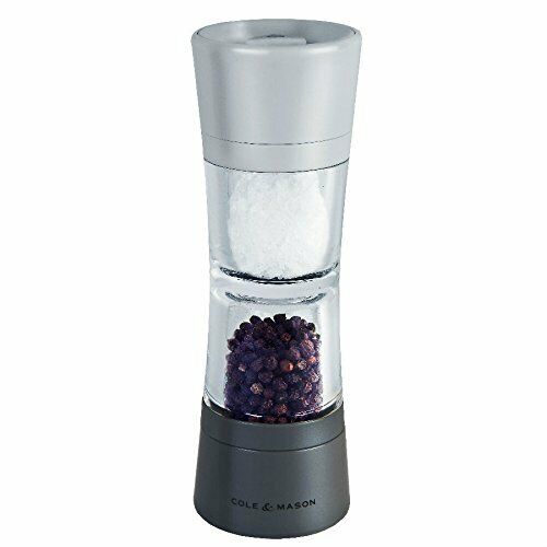 Cole & Mason Lincoln Duo sale e pepe, in acciaio INOX, grigio, 6.2 x 6.2 x 1