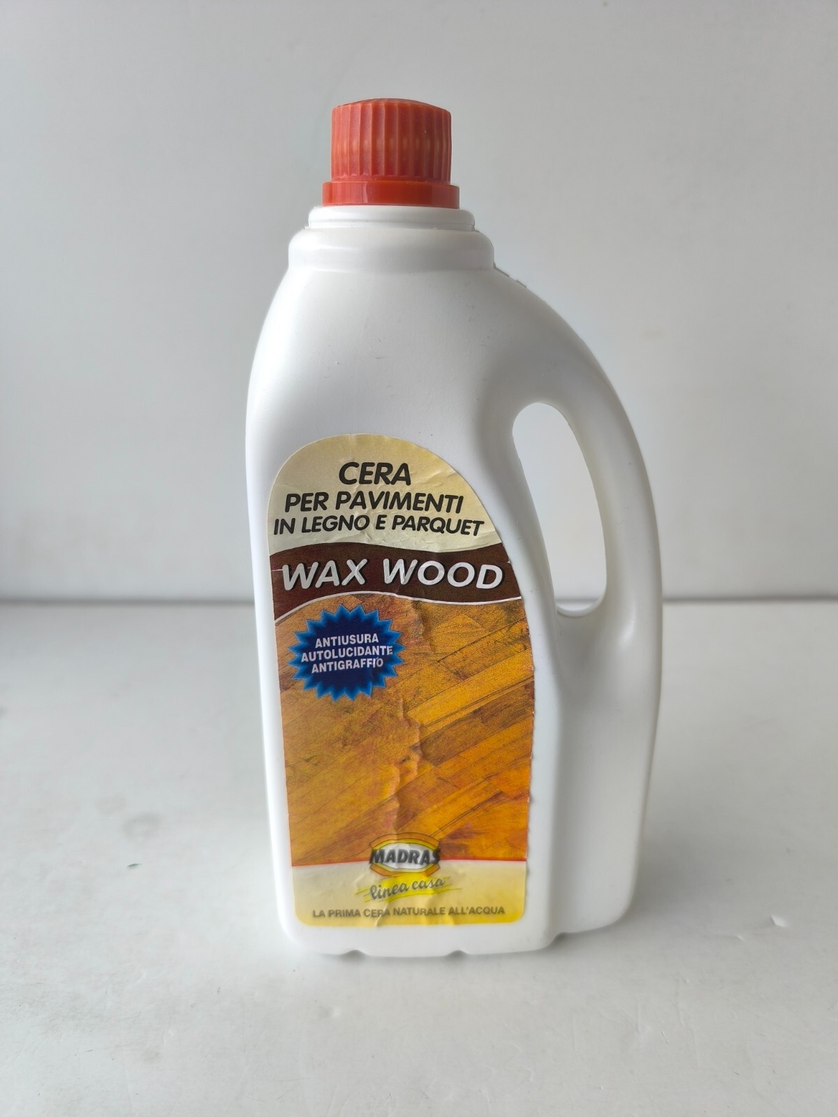 CERA PER PAVIMENTI "WAX WOOD" MADRAS DA ML.1000, ANTIUSURA, AUTOLUCIDANTE