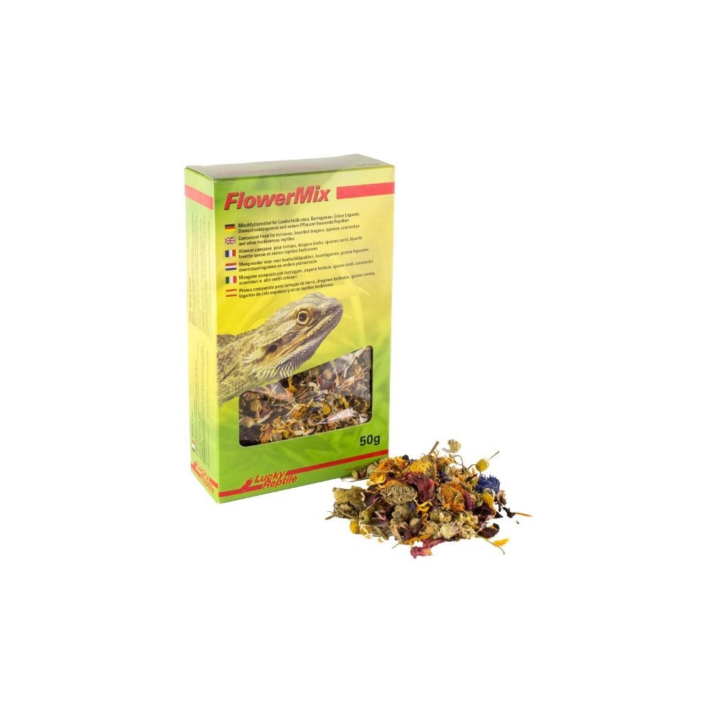 Lucky Reptile Flower Mix 50gr Mangime Fiori Secchi per Rettili