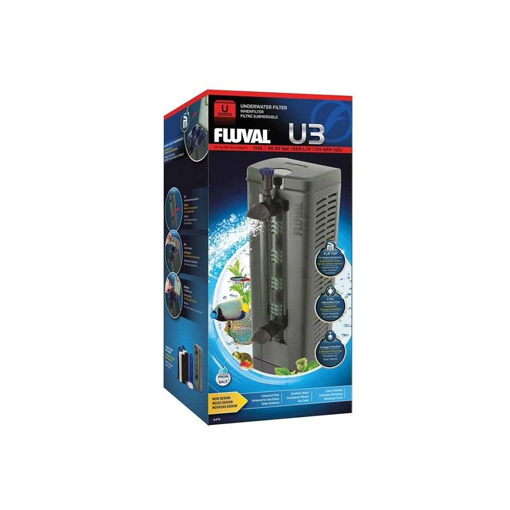 Askoll Fluval U3 Filtro Interno per acquari fino a 150 litri