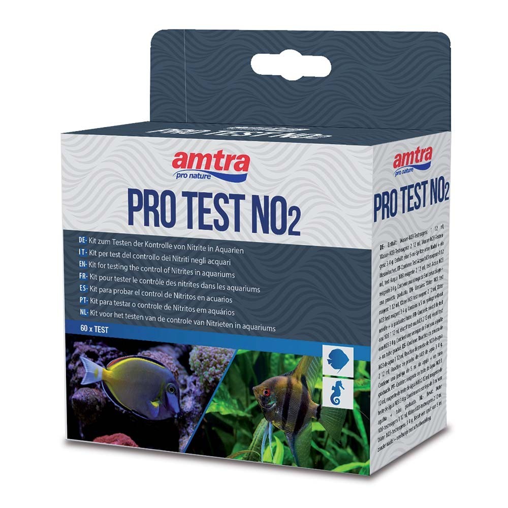 Amtra Pro Test NO2 60 misurazioni test colorimetrico per acqua dolce e marina