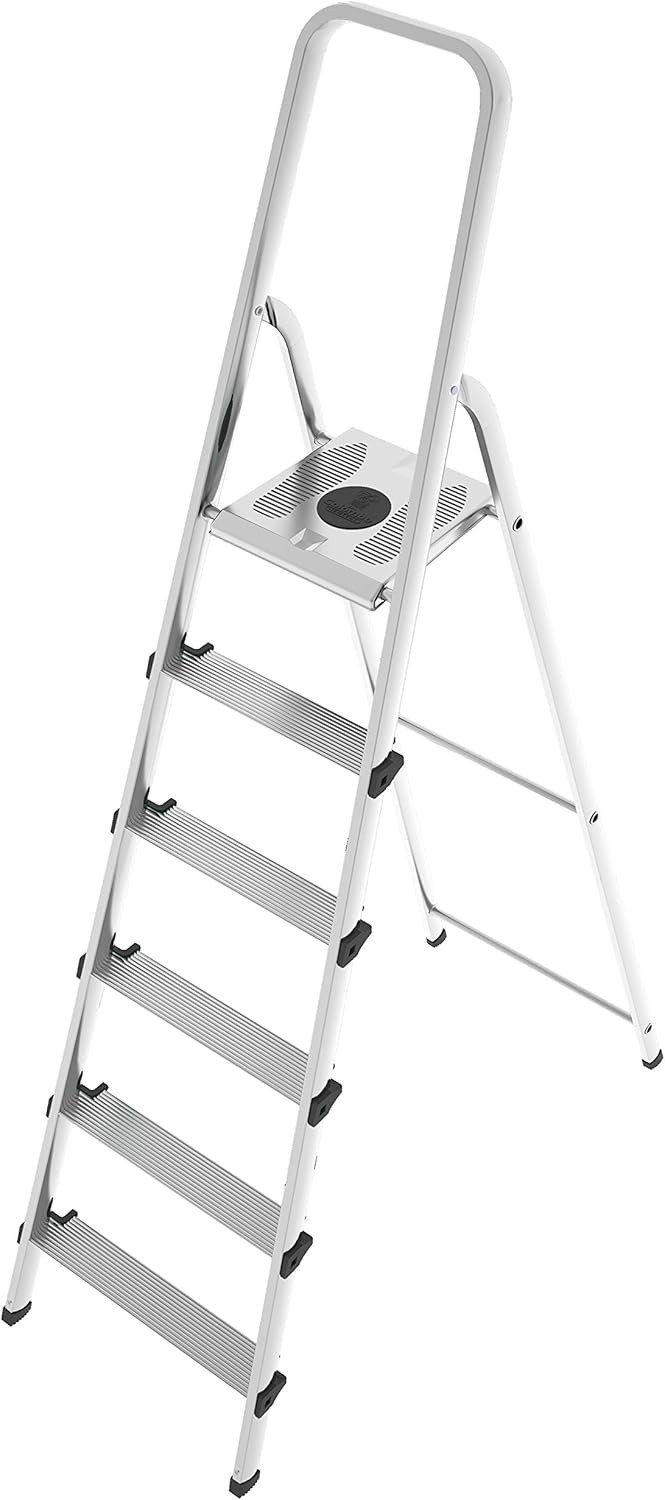 Scala 6 gradini leggera con struttura in acciaio e gradini in alluminio COLOMBO