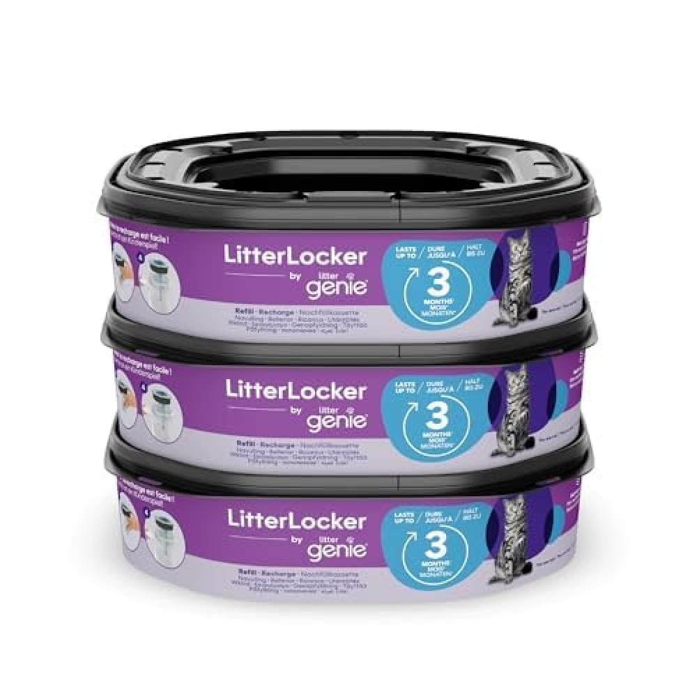 Litter Genie Set di 3 ricariche ottagonali compatibili con la pattumiera LitterL