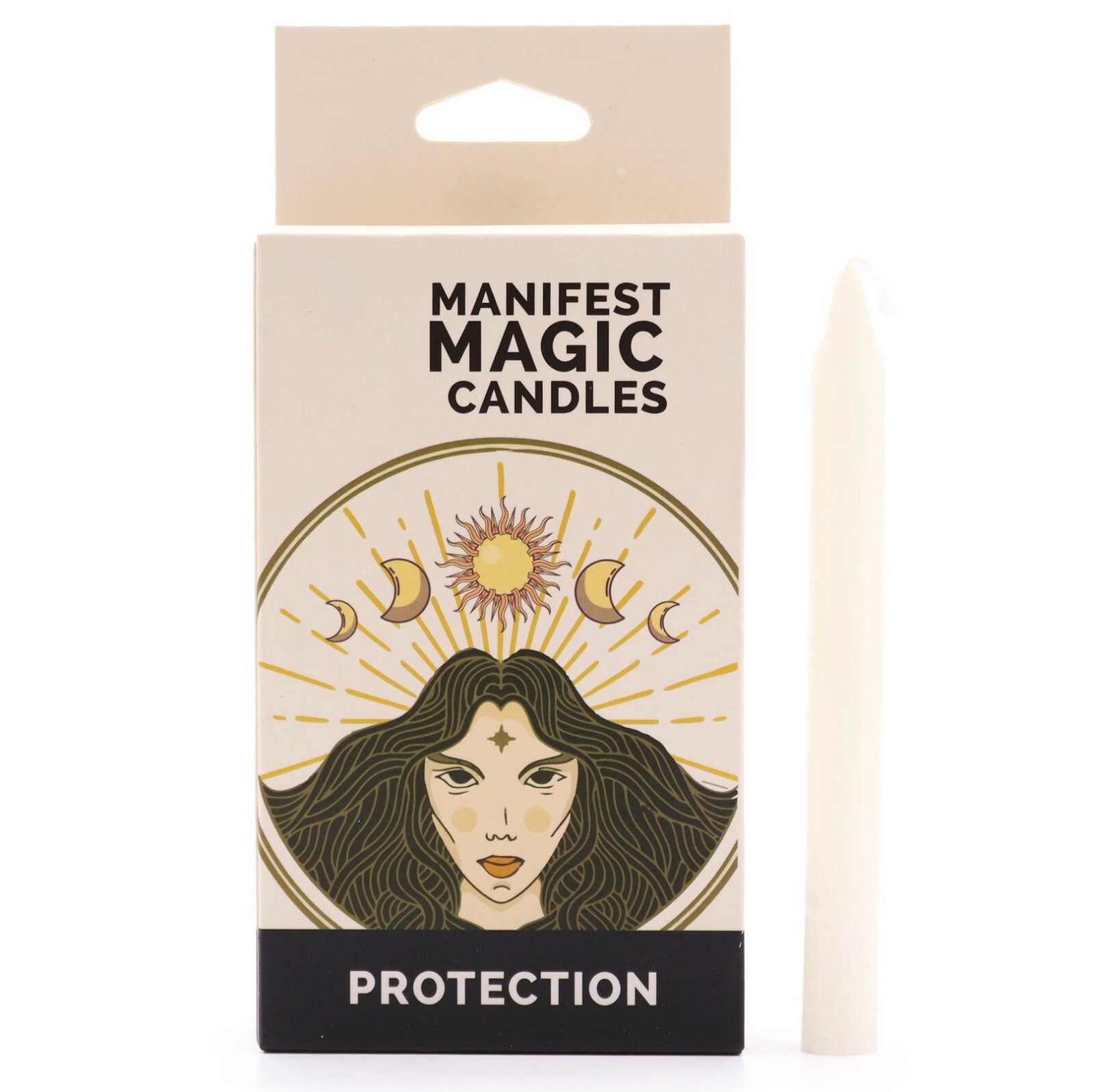 Ancient Wisdom Set 12 Candele Incantesimo - Avorio - Protezione