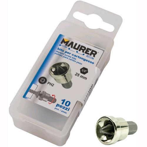 INSERTI per CARTOGESSO S2 1/4x25 mm MAURER PLUS conf. 10 pezzi