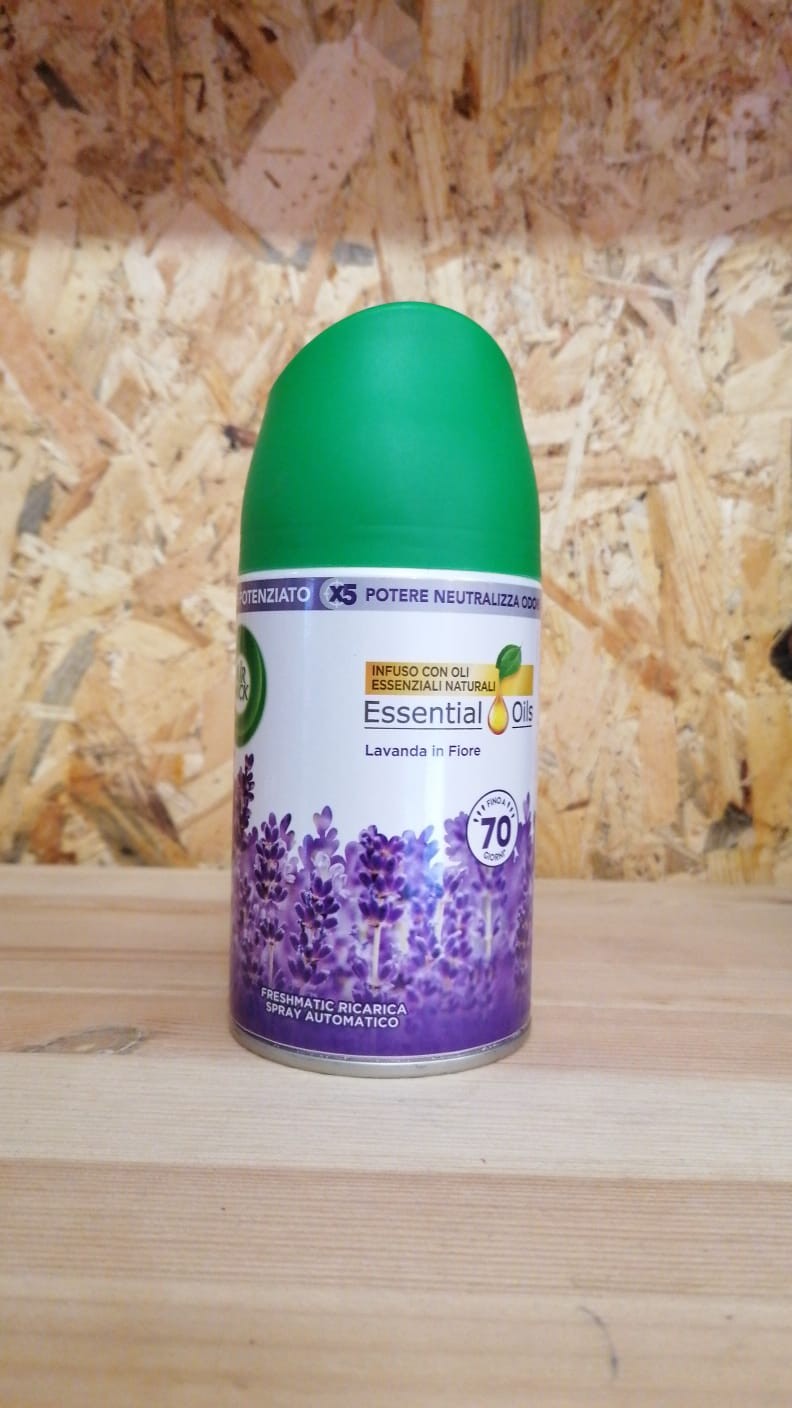 AIRWICK FRESHMATIC SPRAY AUTOMATICO RICARICA 250 ML LAVANDA IN FIORE.