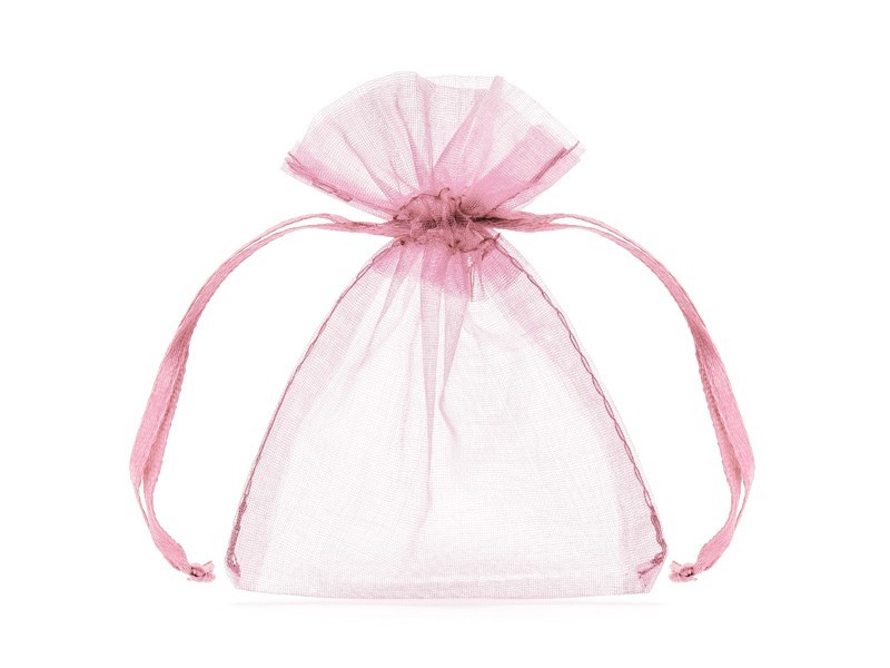 Sacchetto Organza Cm. 10 - Blister 20 Pz - Rosa