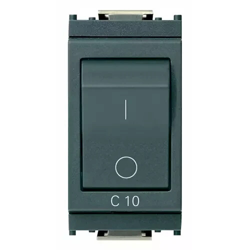 VIMAR IDEA 16505.10 INTERRUTTORE MT 1P + N C10 120-230V GRIGIO