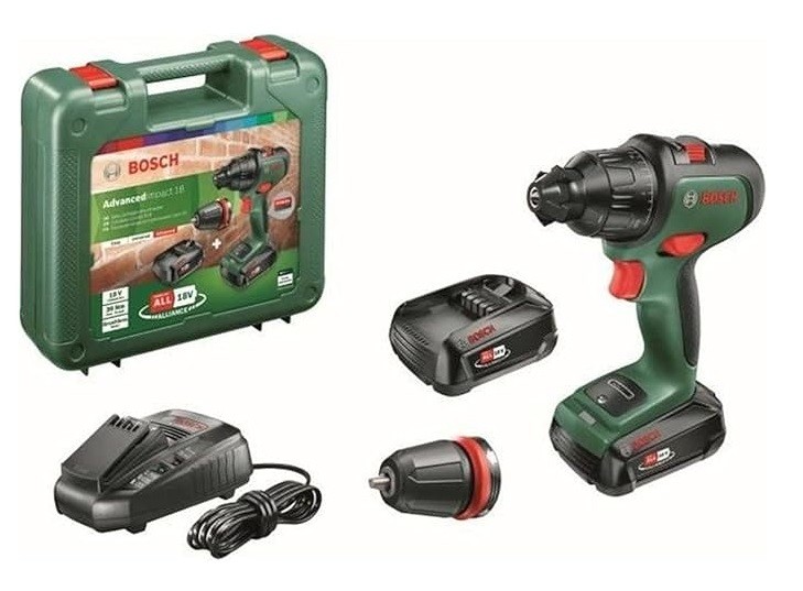 BOSCH - ADVANCEDIMPACT 18V 2 SPEED CORDLESS IMPACT DRIVER 2 BATTERIE Velocità...