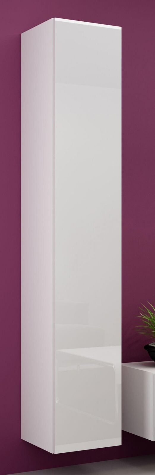 VIGO solid'180' vetrina 180/40/30 bianco/bianco lucido.
