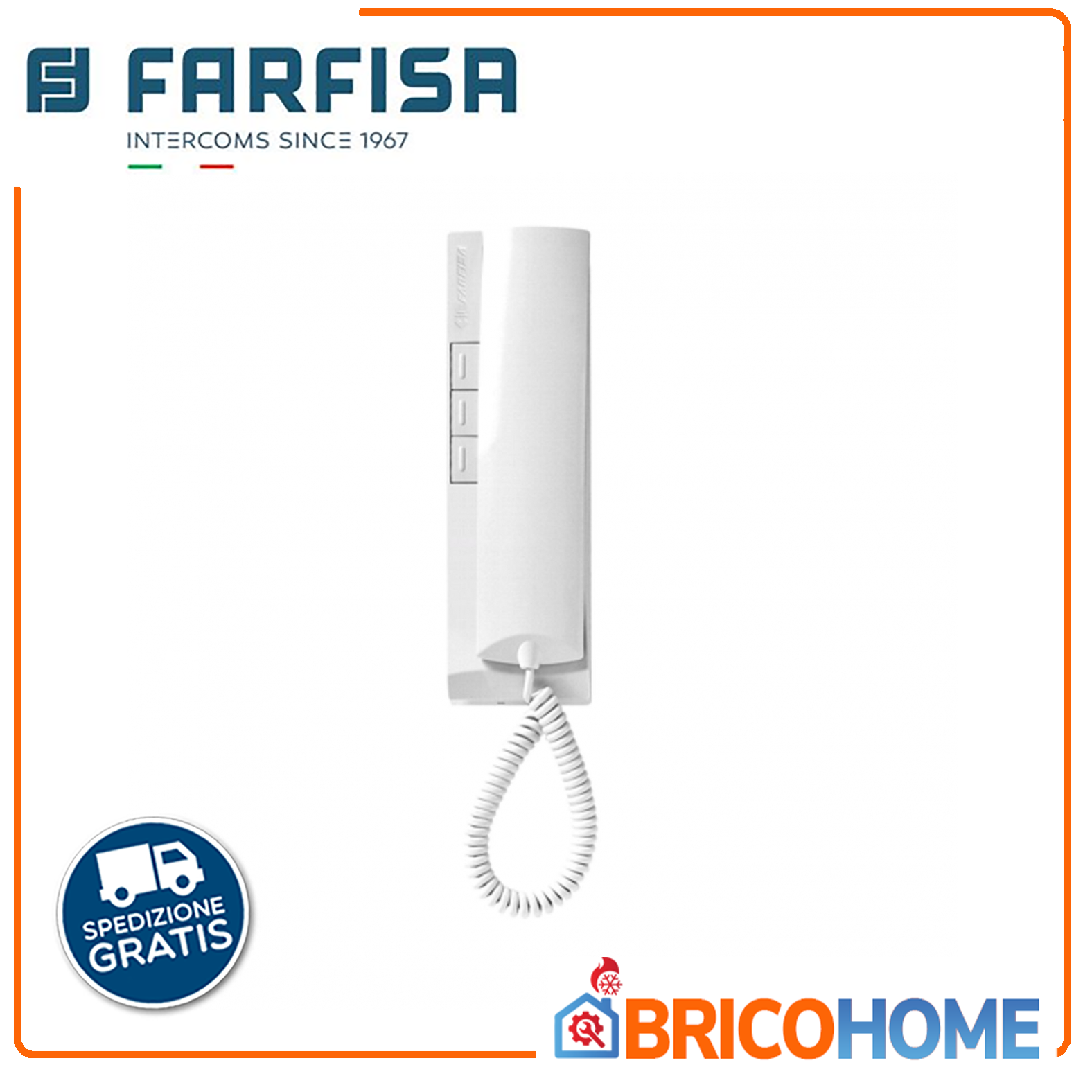 Citofono cornetta supplementare per sistemi a 2 fili Exhito Duo - EX352-FARFISa