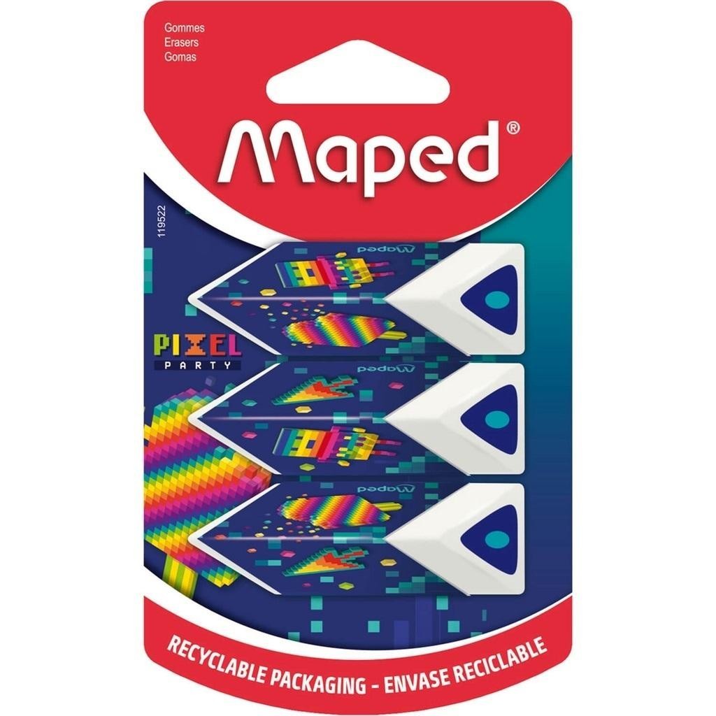 Pixel Pyramide gomma 3 pezzi MAPED
