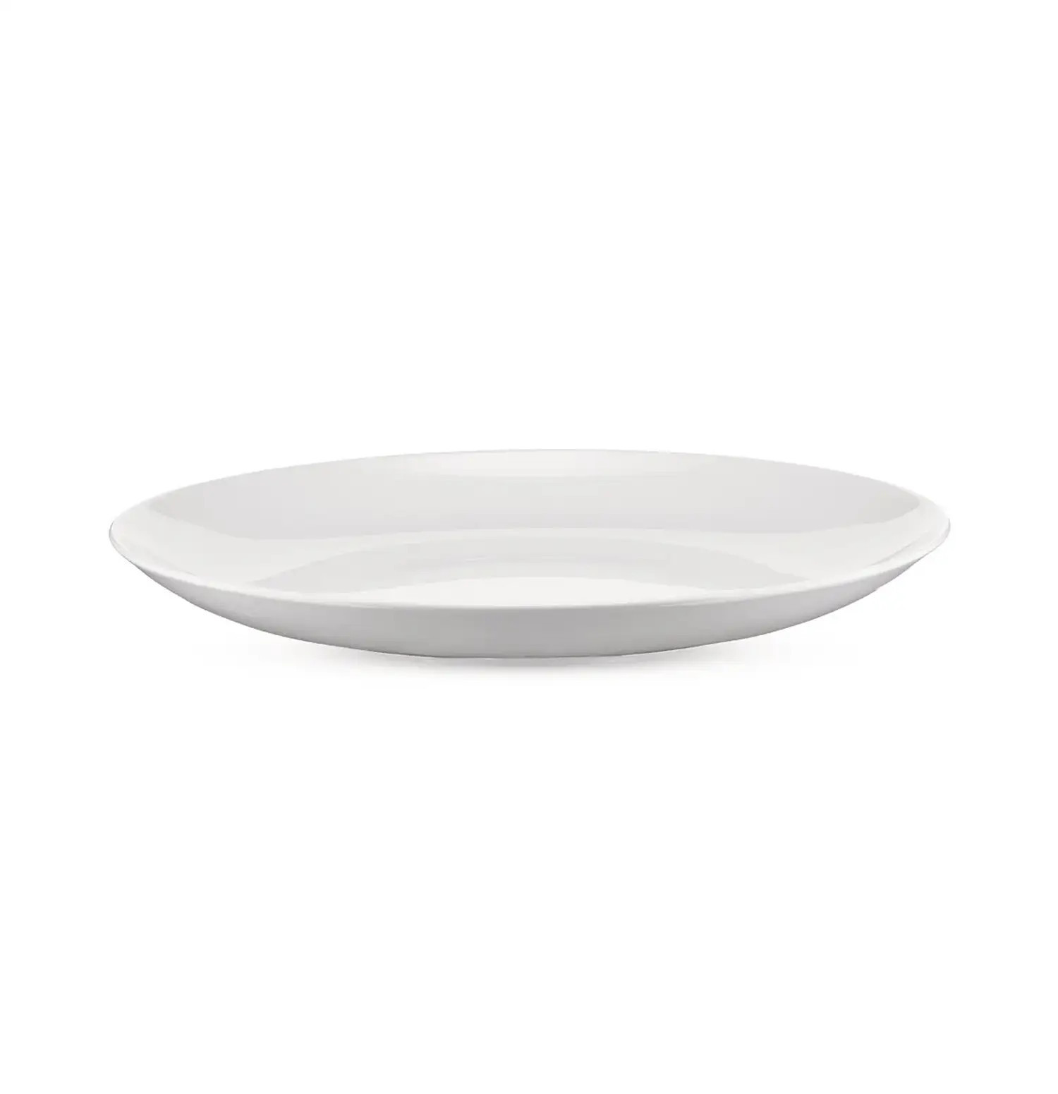 Piatto piano porcellana bianca, 6 pezzi, 27,5 cm, Alessi, Stefano Giovannoni