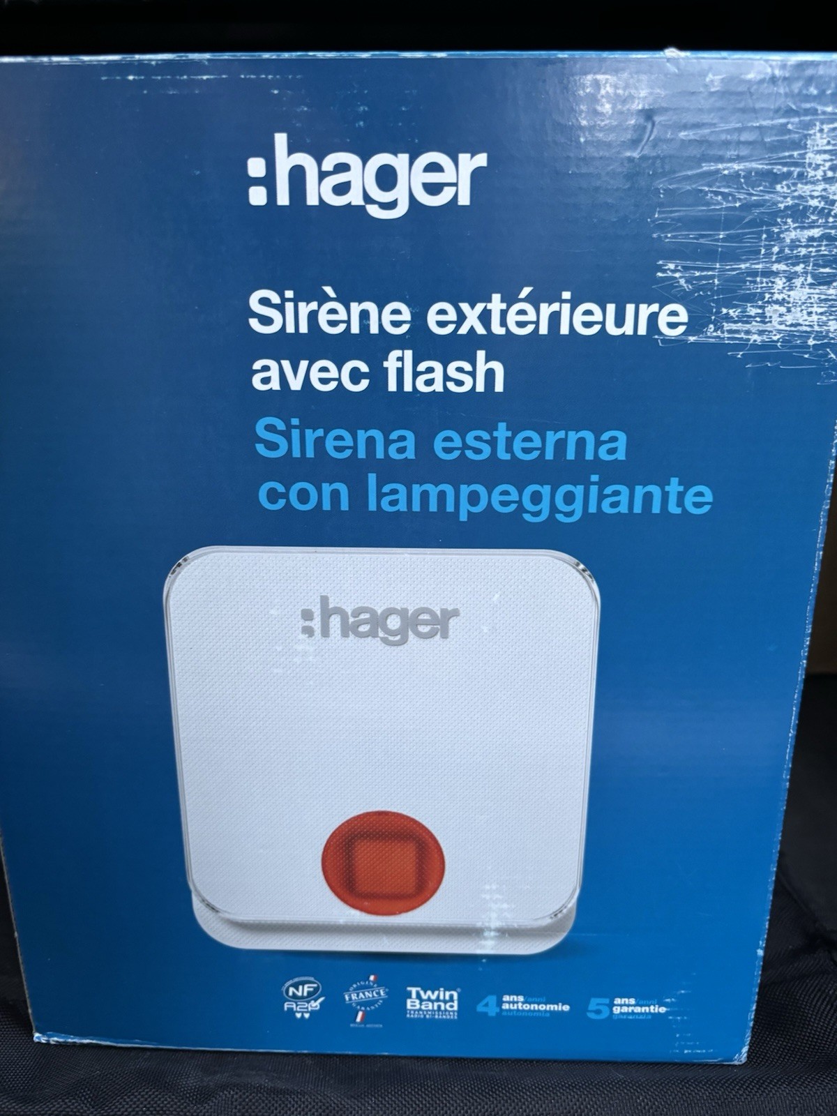 Sirena da esterno Logisty Hager RLD004T-con lampeggiante