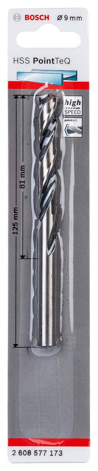 Bosch Accessories 2608577173 HSS PointTeQ (9 x 81 x 125 mm) - Punta Elicoid gkfb