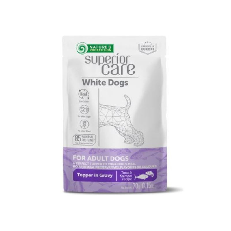 Nature's protection superior care white dogs adult tuna & salmon 70gr