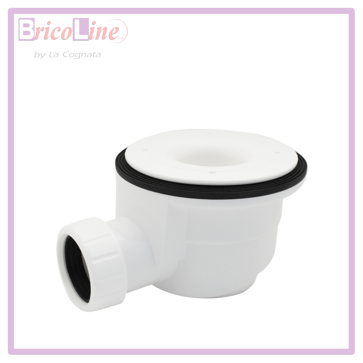 PILETTA SIFONATA IN PVC D.90 PER PIATTO DOCCIA STONE ESSENCE EFFETTO PIETRA