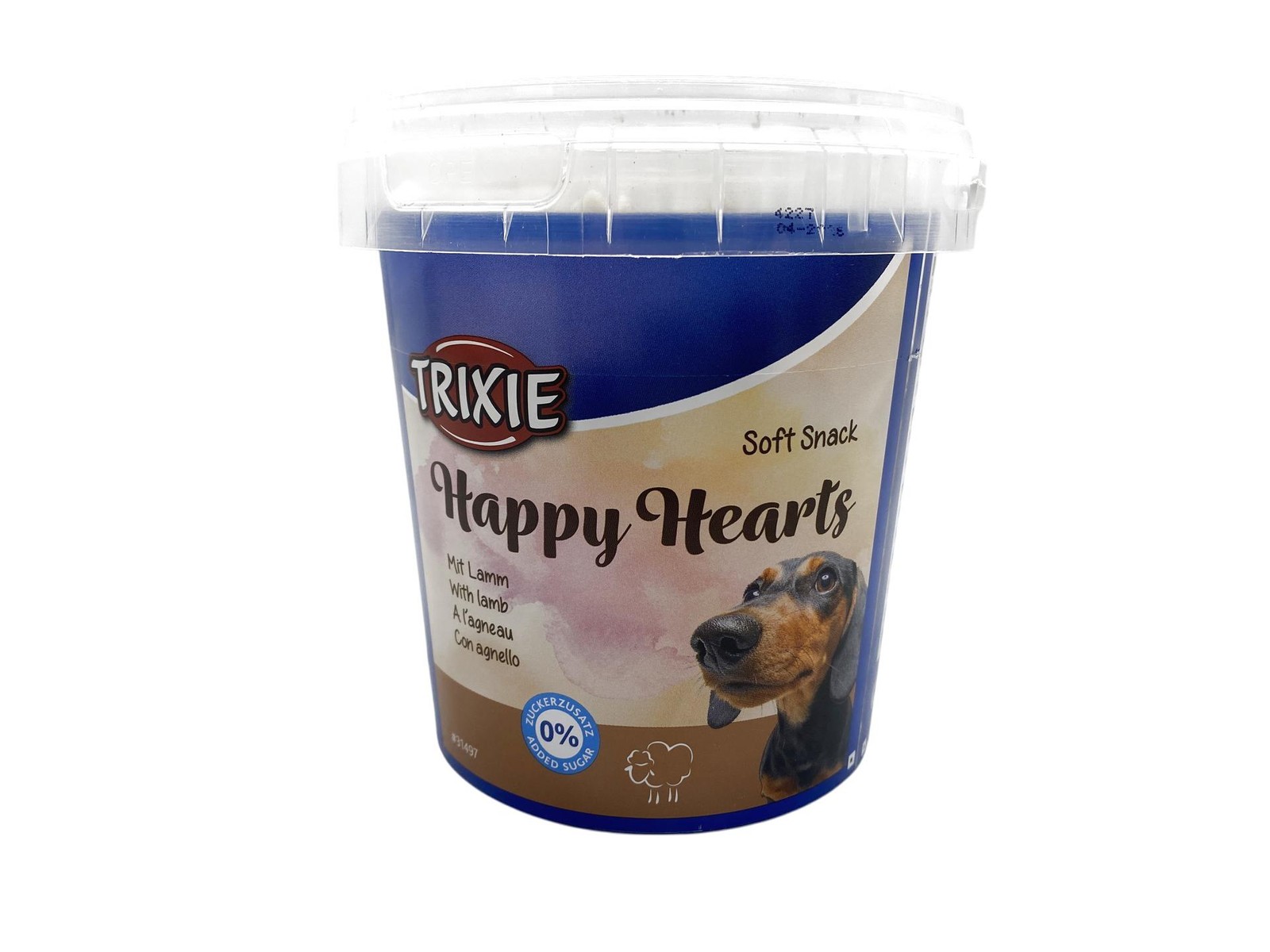 Cuori di agnello per cani Trixie Soft Snack Happy Hearts 500 g MERCE DI SERIE B