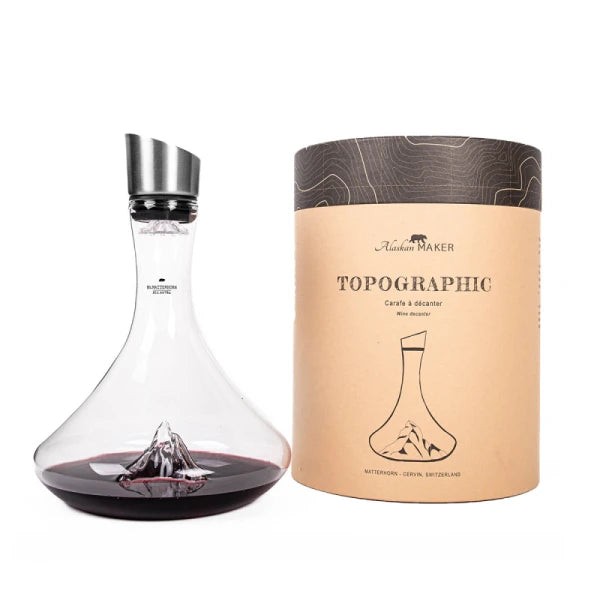 DECANTHER TOPOGRAPHIC MONTE MATTERHORN ALASKAN MAKER TRANSPARENT