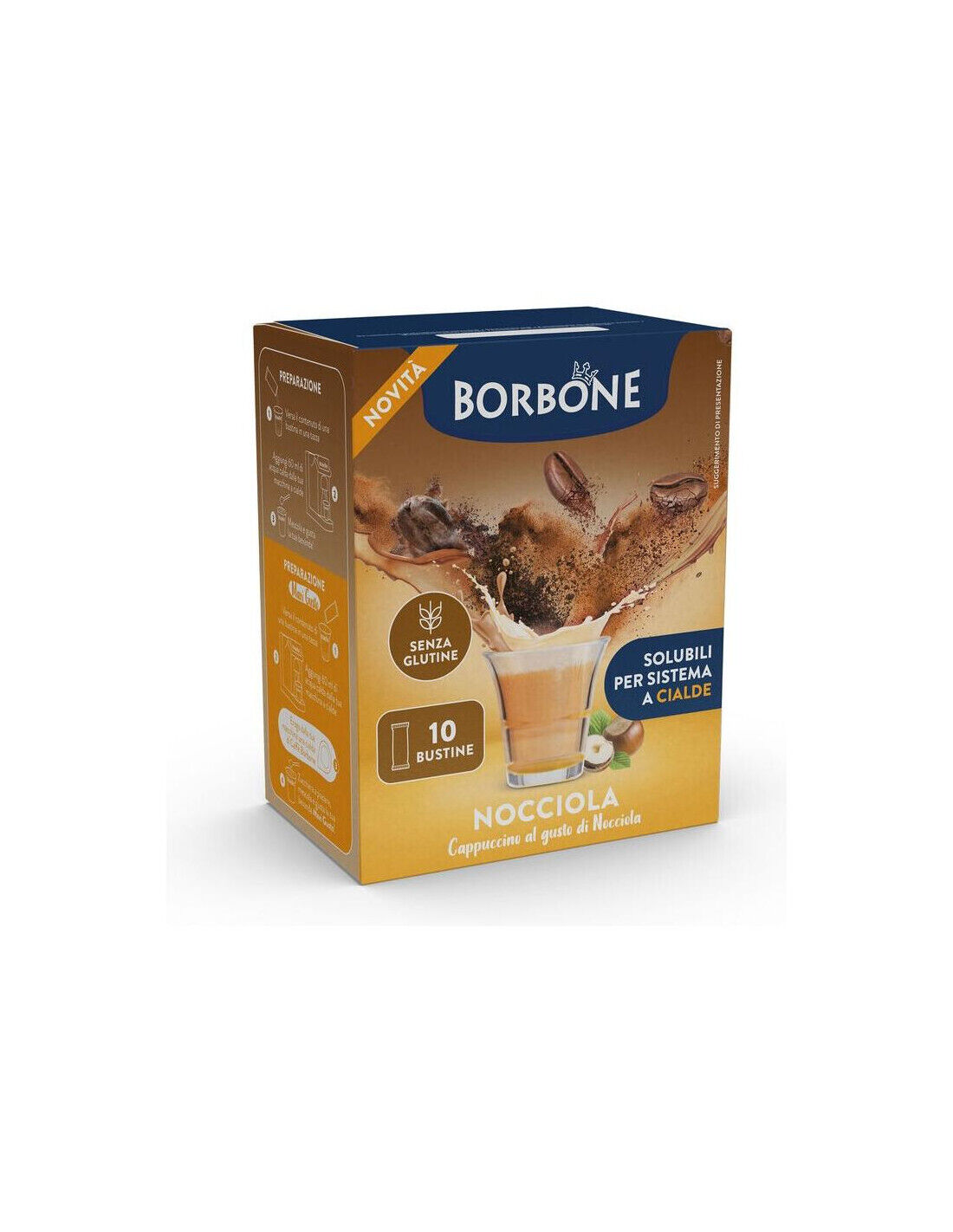 Bevanda solubile Borbone STICKNOCCIOLA Cappuccino al gusto di nocciola