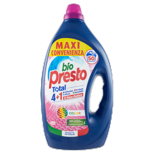 Bio Presto Liquido Lavatrice Color 50 Misurini 2250ml