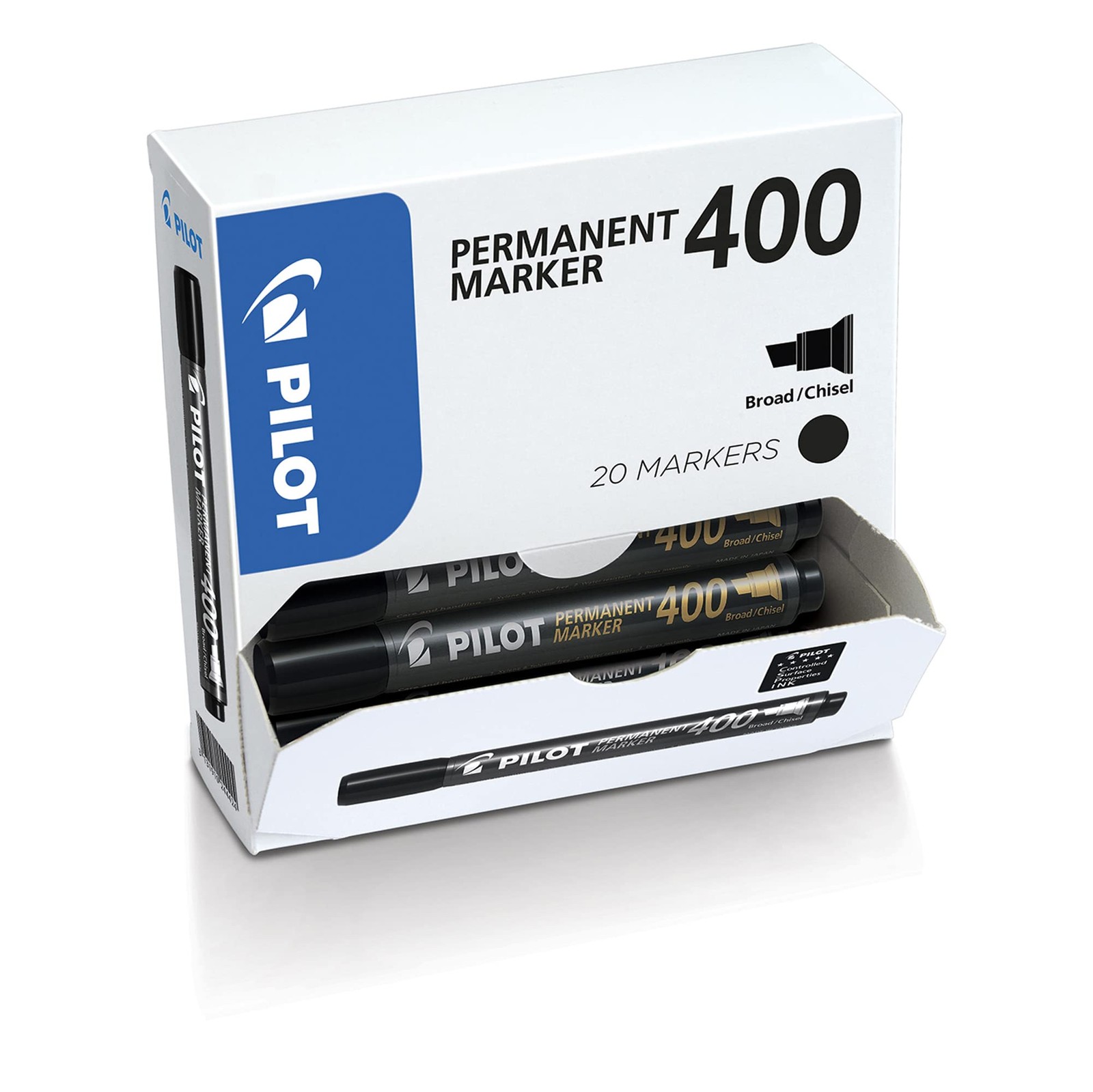 Pilot 400 Permanent Marker Chisel Tip Black