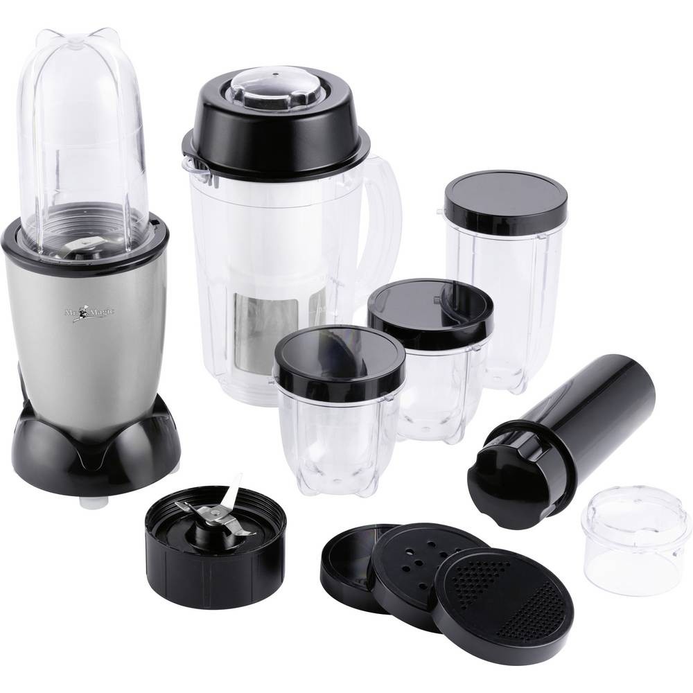 GourmetMaxx 14949 Mixer GOURMETmaxx Mr. Magic 18 pz. 400 W grigio/nero