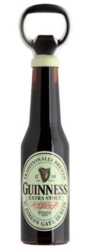 Apribottiglie magnetico bottiglia Guinness Cm. 16