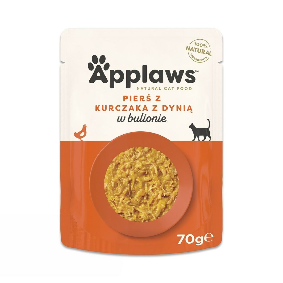 Cibo per gatti Applaws Chicken breast with pumpkin in broth Pollo 70 g