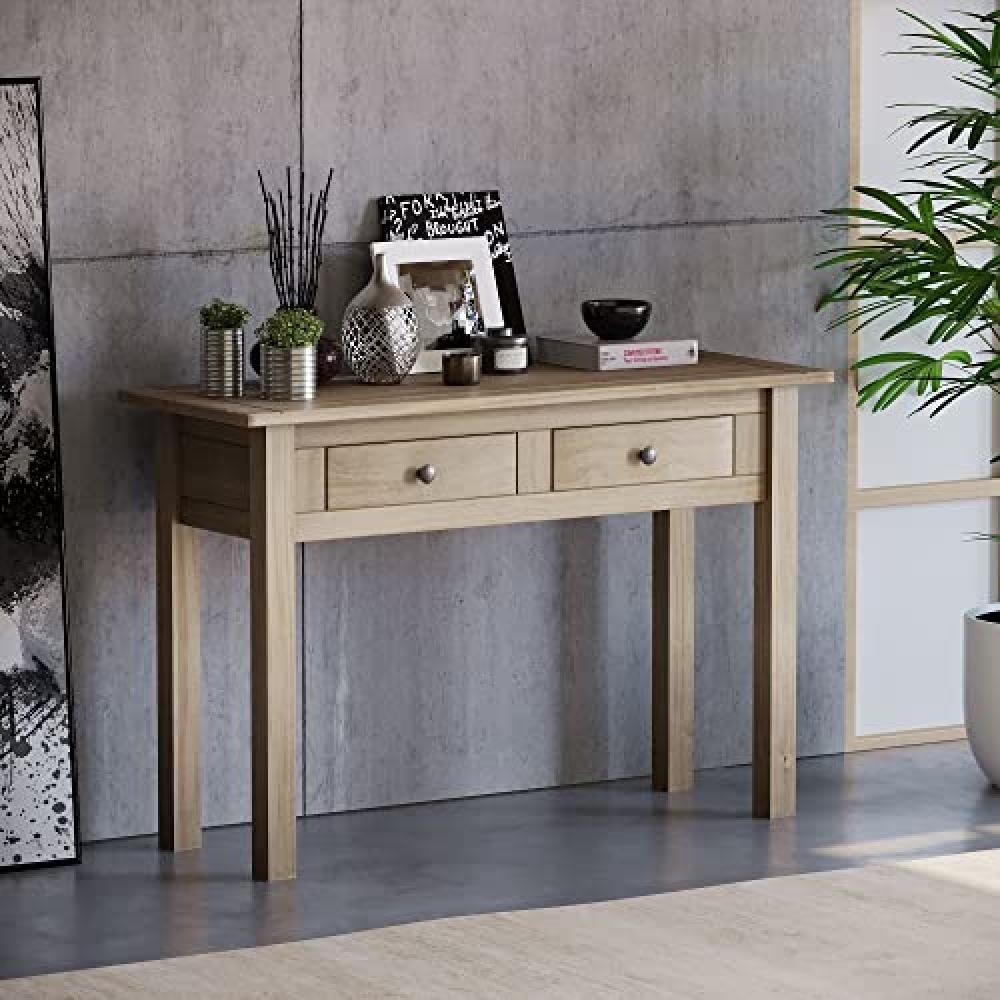 Home discount, Panama, mobiletto con 2 cassetti in cera naturale - NUOVO