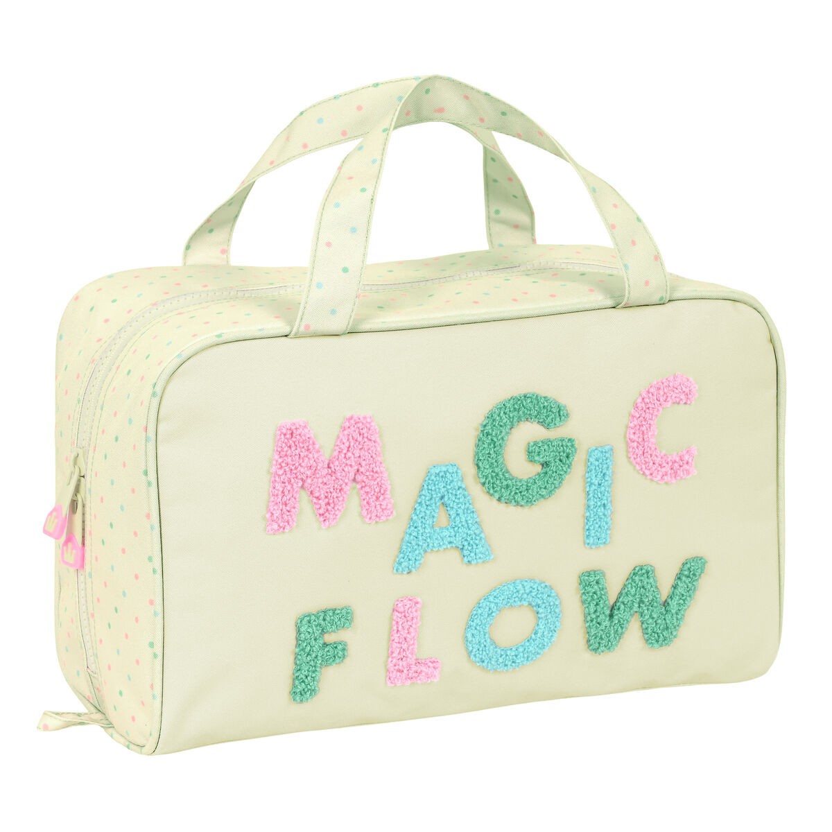 Necessaire per la Scuola Glow Lab Magic flow Beige 31 x 14 x 19 cm