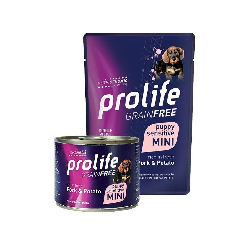 Prolife grain free puppy sensitive maiale e patate 100gr