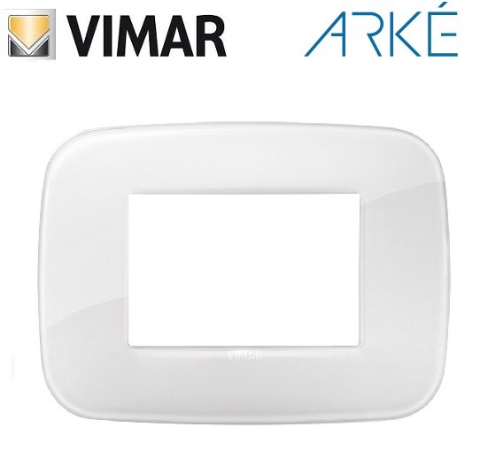 PLACCA ROUND 3 POSTI VIMAR ARKE' GHIACCIO 19683.B66.