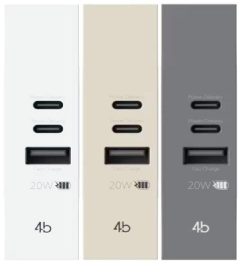 4 BOX PRESA USB CCA PD 20W COMPATIBILE PER SERIE  LIVING NOW 4BUSB20WCCA.K