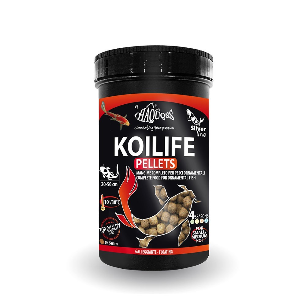 Haquoss KoiLife Pellets 1000ml Pellet Ø6 mm per pesci laghetto