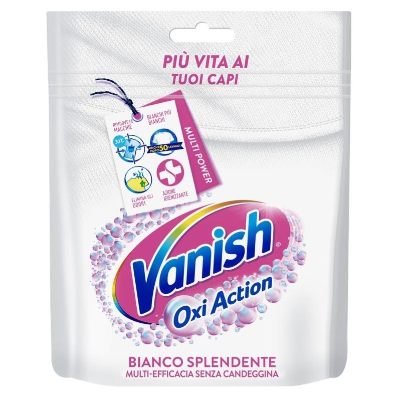 Vanish Smacchiatore Tessuti Polvere 300 Gr. Bianco Splendente Oxy Action