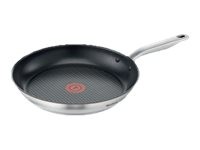 TEFAL E49106 Virtuoso Bratpfanne 28 cm Edelstahl Edelstahl black